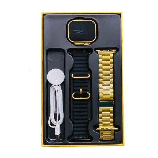 HK-09 Smart Watch Ultra Golden Edition- 1 Pcs